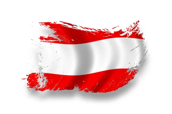 Bandera Austria Bandera Nacional —  Fotos de Stock