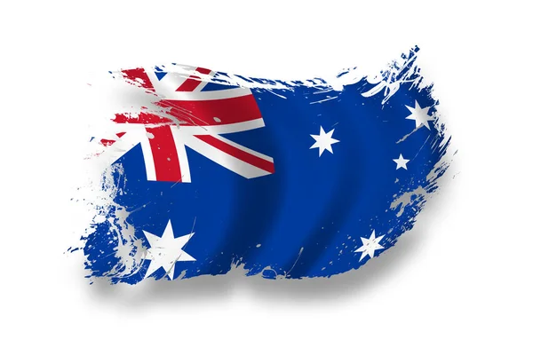 Bandeira Austrália Bandeira País Nacional — Fotografia de Stock