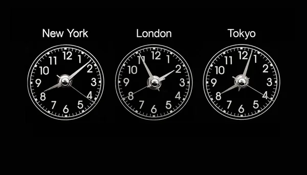 Closeup Clock Time Flow Concept — Stock Photo, Image