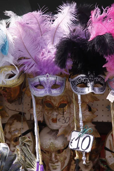 Maski Karnawałowe Wenecja Włochy — Zdjęcie stockowe