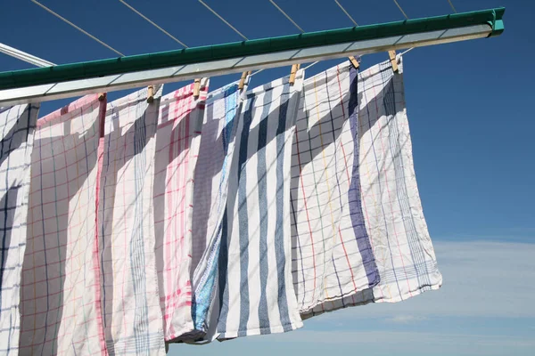 Clean Bath Towels Laundry — Stock Photo, Image