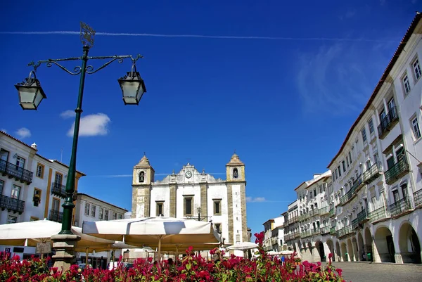 Giraldo Platz Evora Portugal — Stockfoto