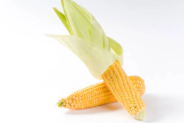 Kolby Kukurydzy Ziarna Kukurydzy Warzywa — Zdjęcie stockowe