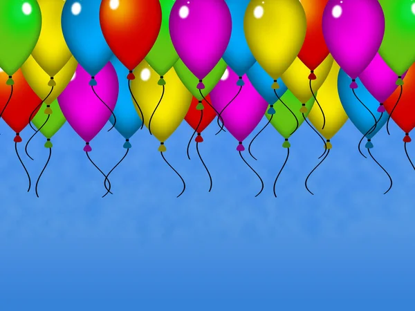 Kleurrijke Achtergrond Voor Verjaardag Wenskaart — Stockfoto