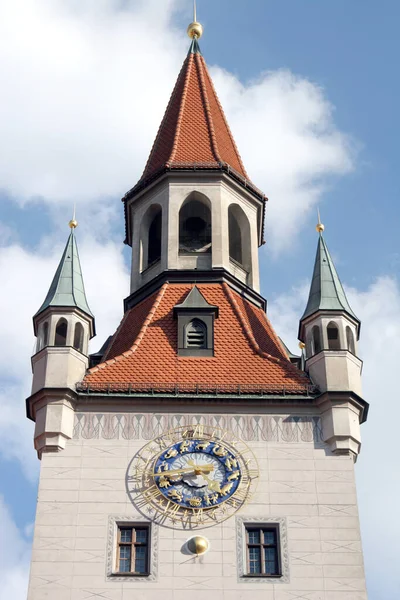 Πύργος Του Παλιού Δημαρχείου Munich — Φωτογραφία Αρχείου