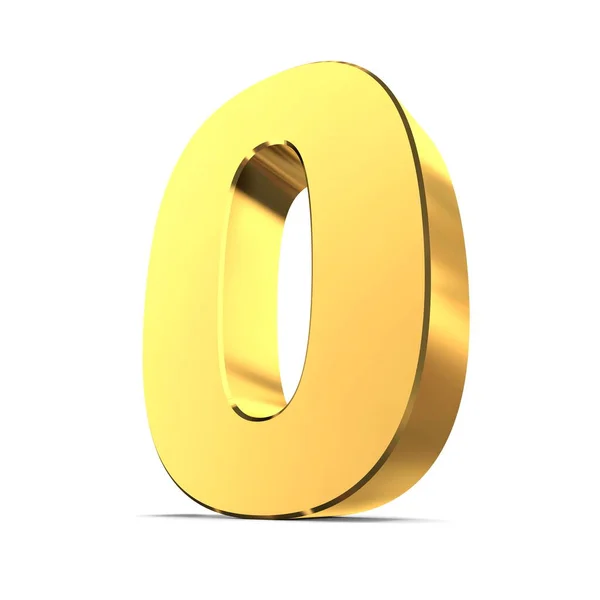 Numero Lucido Oro — Foto Stock