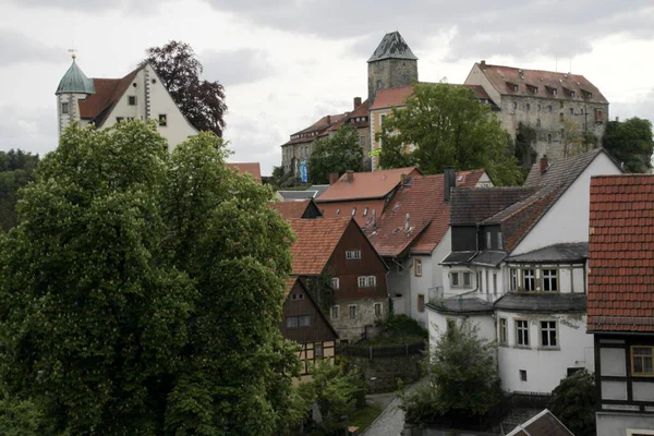 Město Hrad Hohnstein Saxonu — Stock fotografie