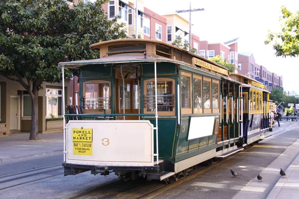 旧金山的缆车 — 图库照片