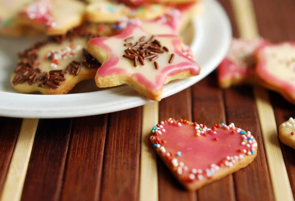 Biscoitos Natal Prato — Fotografia de Stock