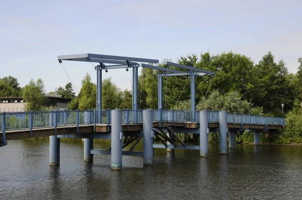 Μπλε Γέφυρα Στο Friedrichstadt — Φωτογραφία Αρχείου