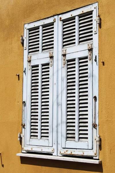 Portas Azuis Wall Nice France Laranja — Fotografia de Stock