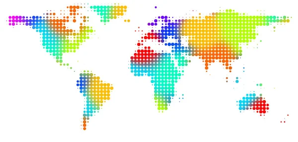 Mundo Mapa Mundo Fundo Colorido — Fotografia de Stock