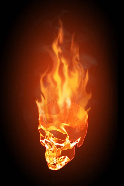 Flammenbrand Brennender Rauch — Stockfoto