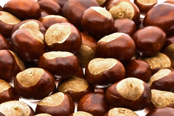 Close View Chestnuts Autumn — Stock Photo, Image