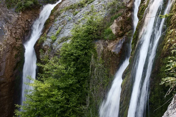 Mooie Waterval Natuur Achtergrond — Stockfoto