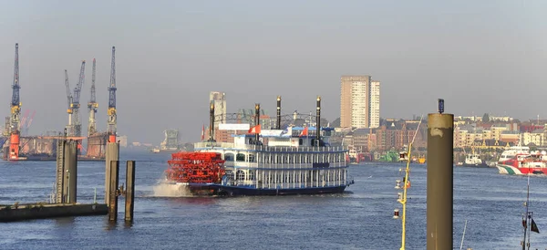 Mississippi Stoomboot Haven Van Hamburg — Stockfoto