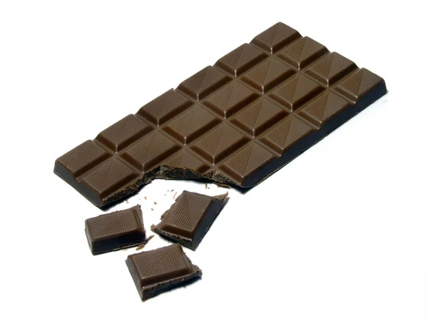 Barna Ízletes Csokoládé Kezeli — Stock Fotó