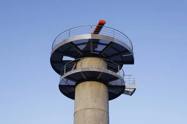 Radarová Věž Letišti Frankfurtu — Stock fotografie