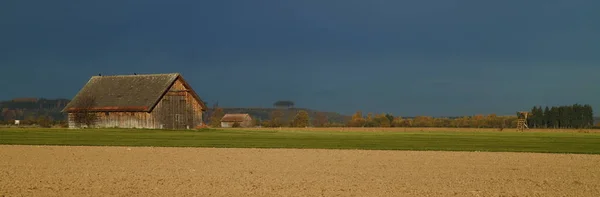 Vista Panoramica Dell Agricoltura Campagna — Foto Stock