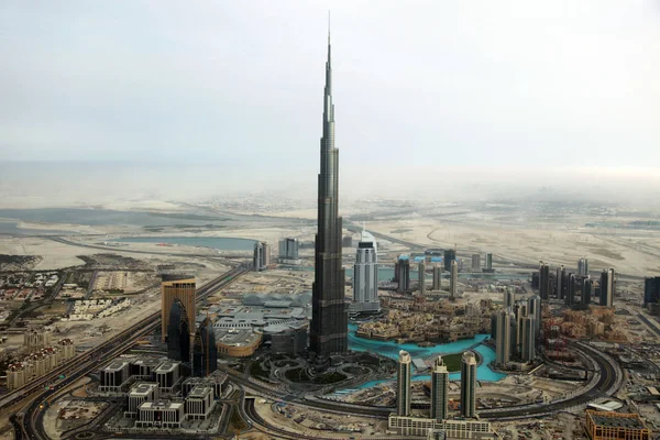 Burj Khalifa Dubai Partir — Fotografia de Stock