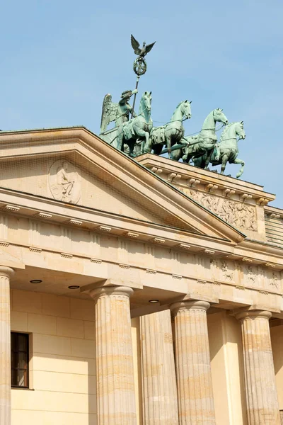 Πύλη Βρανδεμβούργου Στο Βερολίνο — Φωτογραφία Αρχείου