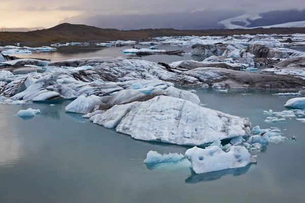 Laguna Glaciale Jokulsarlon Vatnajokull Islanda — Foto Stock