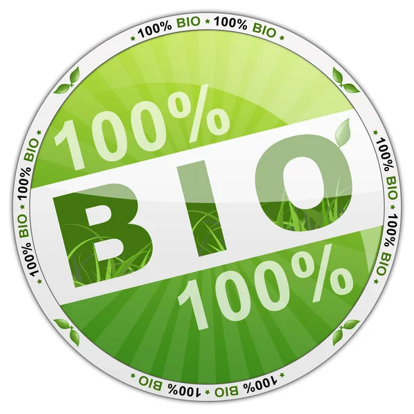 Bio Button Graphic Illustration — Stock Photo, Image