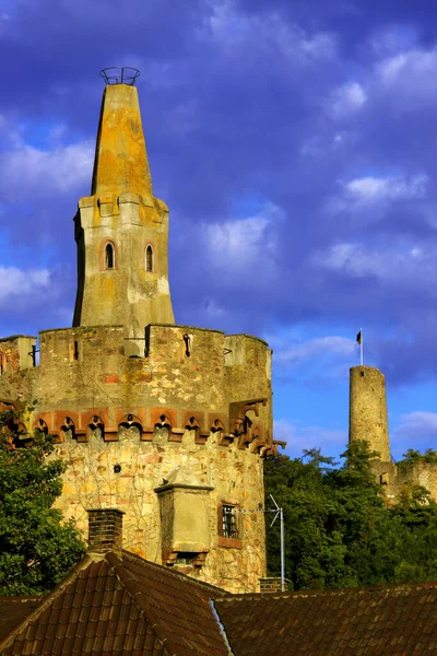 Torre Vermelha Burg Windeck Weinheim — Fotografia de Stock