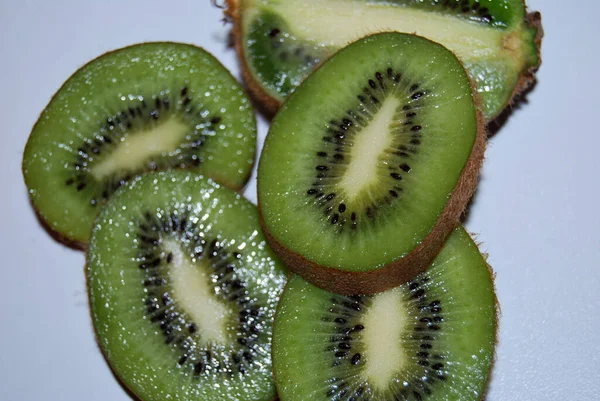 Zöld Kivi Trópusi Gyümölcs — Stock Fotó