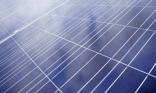 Fotovoltaik Sistem Güneş Enerjisi Elektrik Gücü — Stok fotoğraf