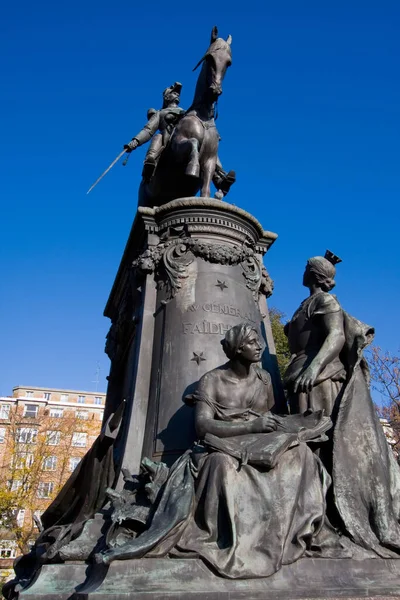 Statue Von General Faidherbe Lille — Stockfoto