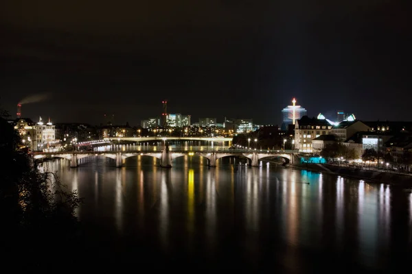 Basel City Rhine River Northwest Switzerland — Stock Photo, Image