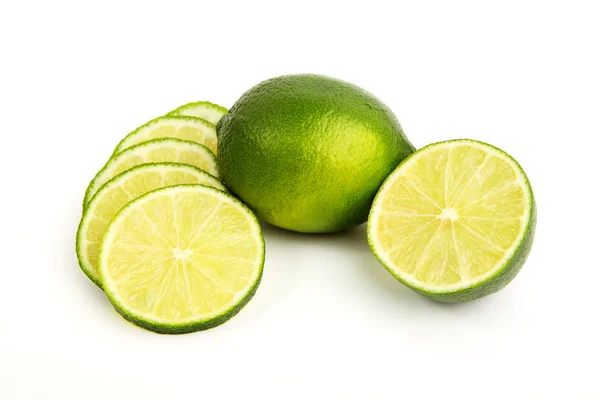 Fresh Lime Half Slices — Stock Photo, Image