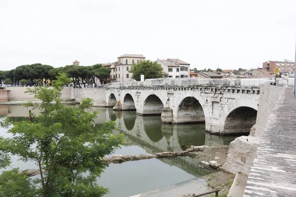 Ponte Tiberio Rimini — Foto Stock