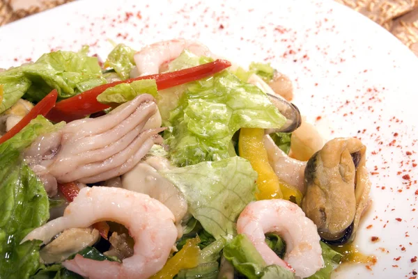 Salad Made Seafood — Stock Photo, Image