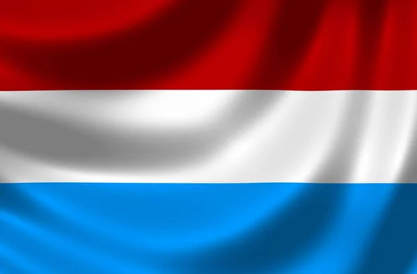 Bandeira Nacional Luxemburgo Bandeira Nacional País — Fotografia de Stock