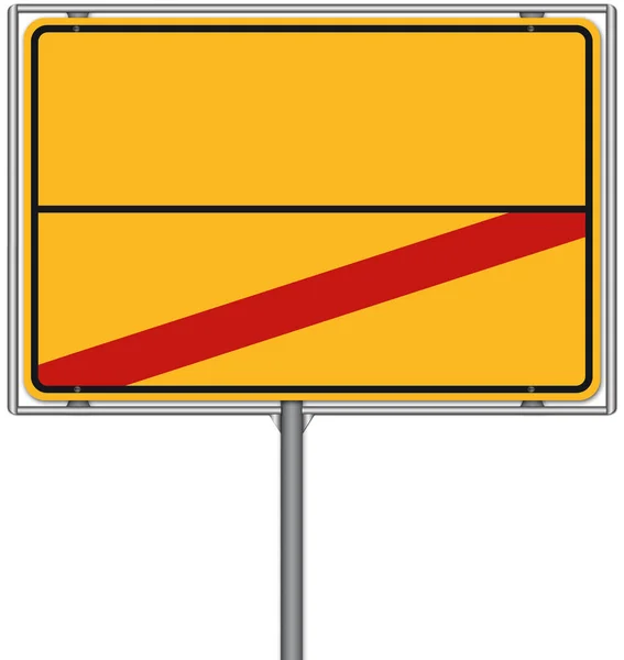 View Modern Road Sign — Stock Photo, Image