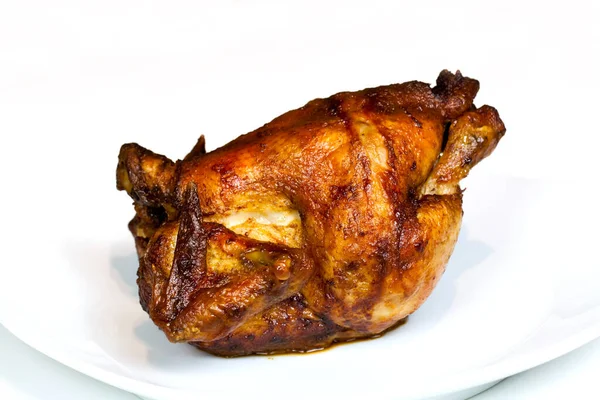 Grilled Chicken Isolated White — Stock Photo, Image