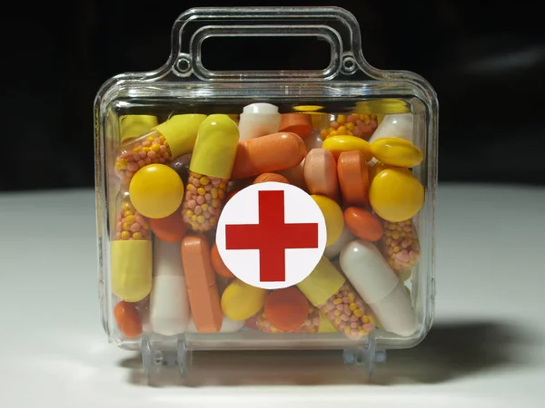 Apteka Tabletki Medycyna Zdrowia — Zdjęcie stockowe
