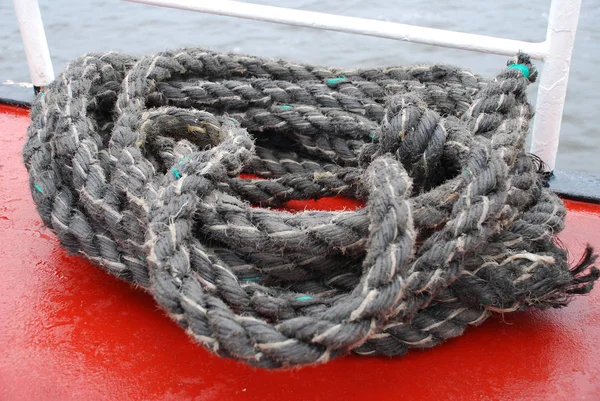 Vista Panorámica Los Detalles Del Barco Vela — Foto de Stock