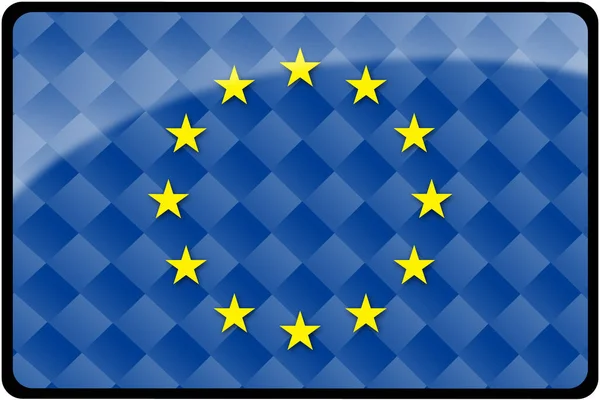 European Union Flag Button National Flag — Stock Photo, Image