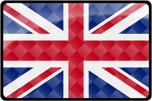 Großbritannien Flagge Knopf Nationale Flagge — Stockfoto