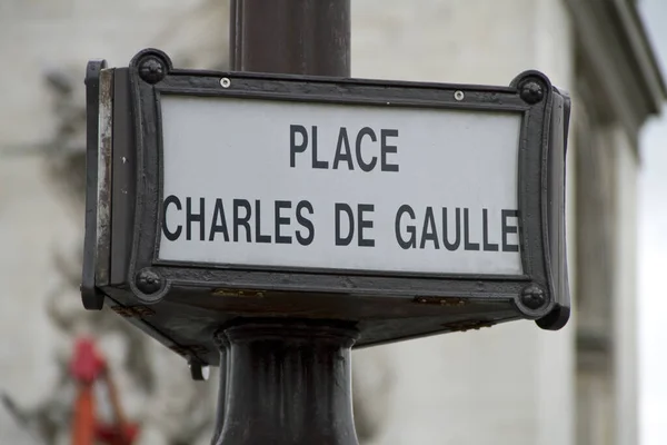Street Sign Paris — Stock Photo, Image
