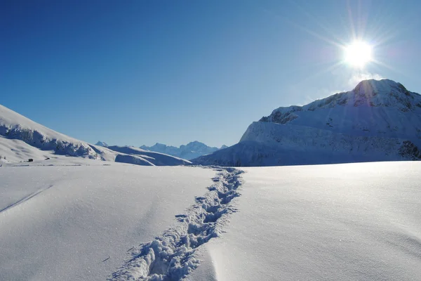 Vista Panorâmica Bela Paisagem Alpes — Fotografia de Stock