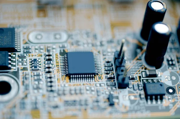 Electronic Circuit Board Processor — Stock Photo, Image