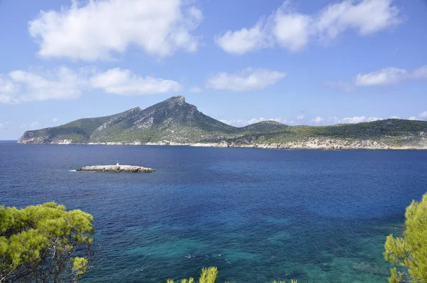 Dragonera Ist Eine Unbewohnte Insel Auf Den Balearen Spanien Direkt — Stockfoto