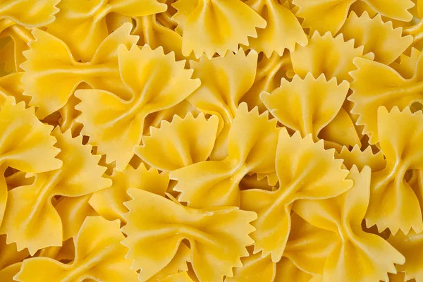 Farfalle Tészta Háttér Másolás Tér — Stock Fotó