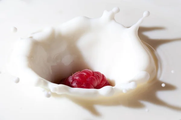 Raspberry Falls Milk — Stock Photo, Image