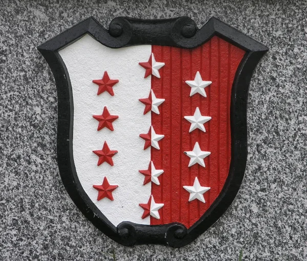 Wappen Des Schweizer Kantons Wallis — Stockfoto