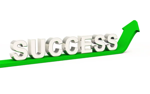 Business Concept Success Green Arrow — Stok fotoğraf